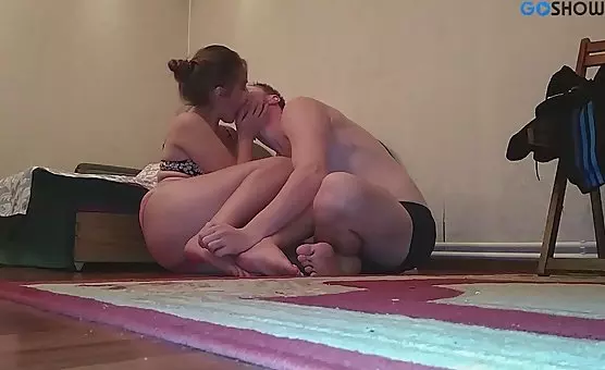 Ravishing Couple Experience Delightful Doggy Style Orgasm On The Floor